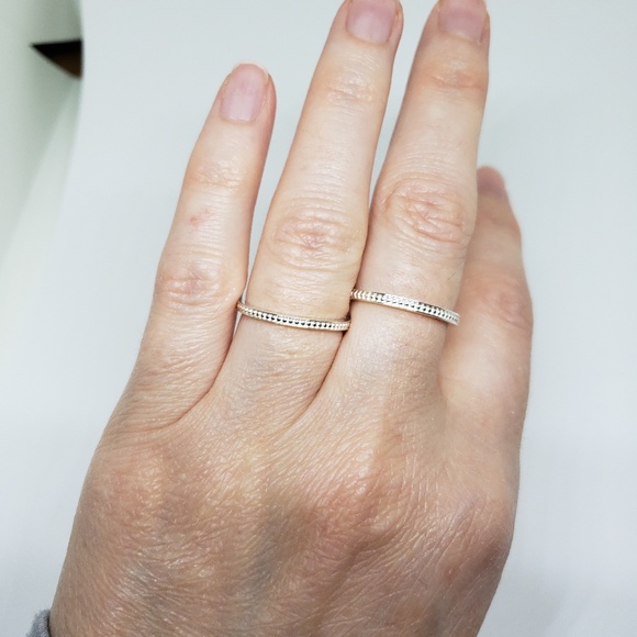 STERLING SILVER • Stackable bead ring - Picture 8 of 8